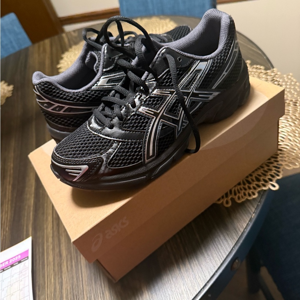 ASICS Black and Gray Athletic Shoes